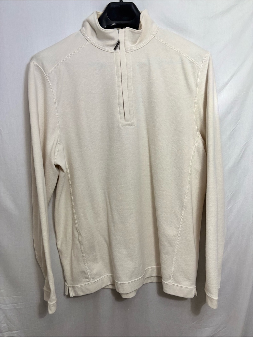 Tommy Bahama Men's Cream Half-Zip Pullover Sweater